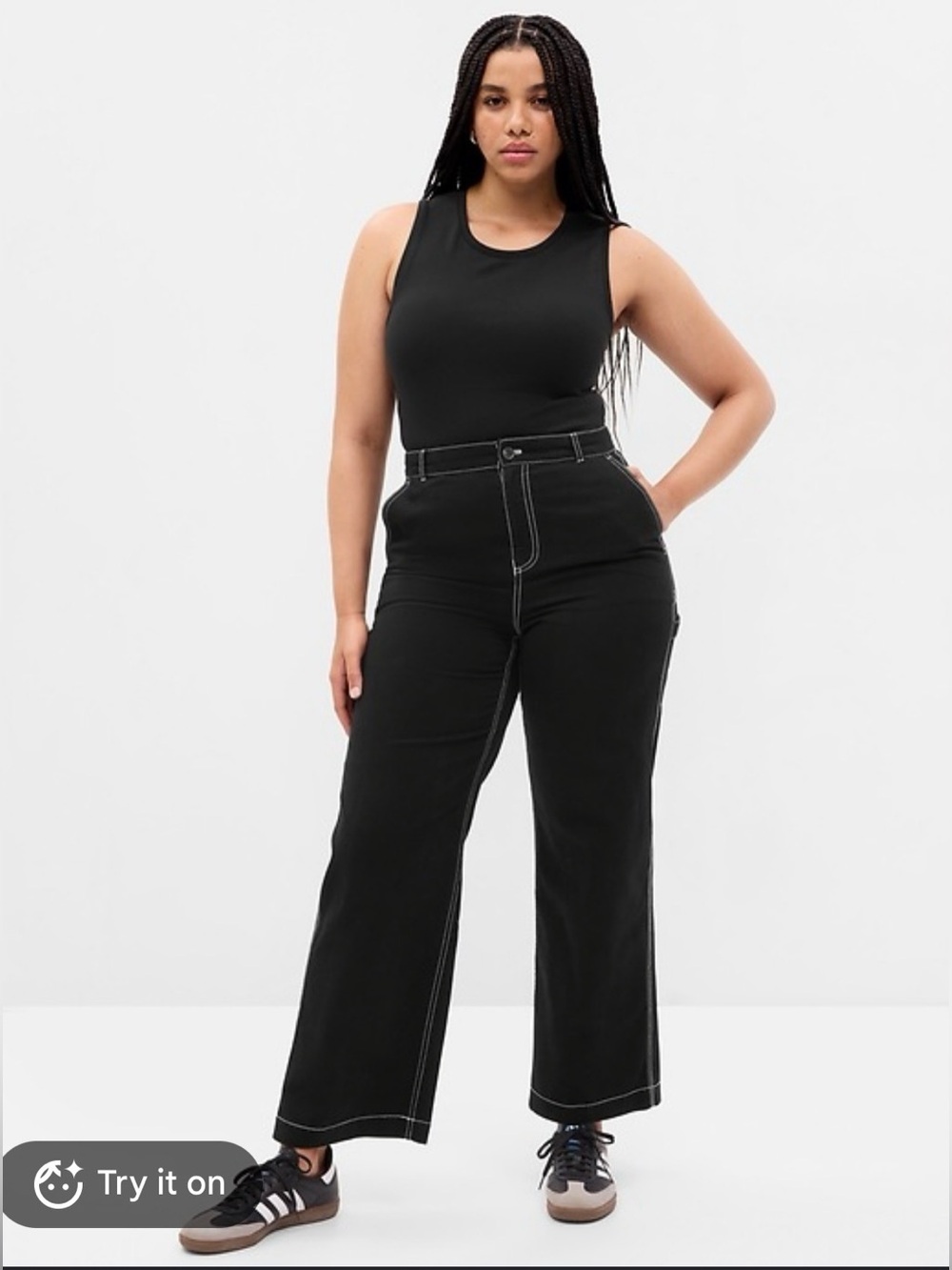 Gap Mid Rise Loose Carpenter Pants